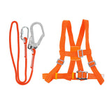 Maxbell Outdoor 5 point Half Body Climbing Harness Safety Belt Rescue Rope L + 5m