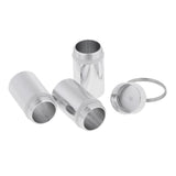 Maxbell Aluminum Alloy Waterproof Pill Box Mini Tablet Case Separated Layers 90x17mm