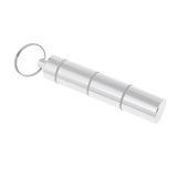 Maxbell Aluminum Alloy Waterproof Pill Box Mini Tablet Case Separated Layers 90x17mm