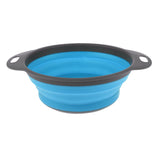 Maxbell Camping Hiking Collapsible Colander Kitchen Folding Strainer Basket L Blue