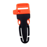 Maxbell 10pcs Cord Bracelet Side Release Buckle Survival Whistle 7.5x3.5cm Orange