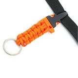 Maxbell 10pcs Cord Bracelet Side Release Buckle Survival Whistle 7.5x3.5cm Orange