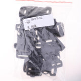 Maxbell 10pcs Cord Bracelet Side Release Buckle Survival Whistle 5.5x3.5cm Black