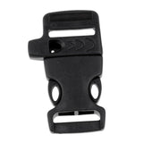 Maxbell 10pcs Cord Bracelet Side Release Buckle Survival Whistle 5.5x3.5cm Black