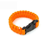 Maxbell 10pcs Cord Bracelet Side Release Buckle Survival Whistle 5.5x3.5cm Black