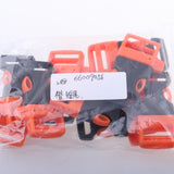 Maxbell 10pcs Cord Bracelet Side Release Buckle Survival Whistle 5.5x3.5cm Orange