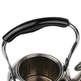 Maxbell Whistling Kettle Stainless Steel Camping Kitchen Tea Coffee Water Pot 1L