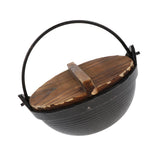 Maxbell Portable Shallow Mouth Camping Hanging Pot Outdoor Cooking Cookware 18cm