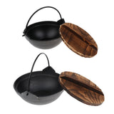 Maxbell Portable Shallow Mouth Camping Hanging Pot Outdoor Cooking Cookware 18cm
