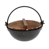 Maxbell Portable Shallow Mouth Camping Hanging Pot Outdoor Cooking Cookware 18cm