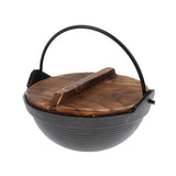 Maxbell Portable Shallow Mouth Camping Hanging Pot Outdoor Cooking Cookware 18cm