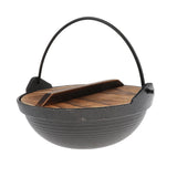 Maxbell Portable Shallow Mouth Camping Hanging Pot Outdoor Cooking Cookware 20cm