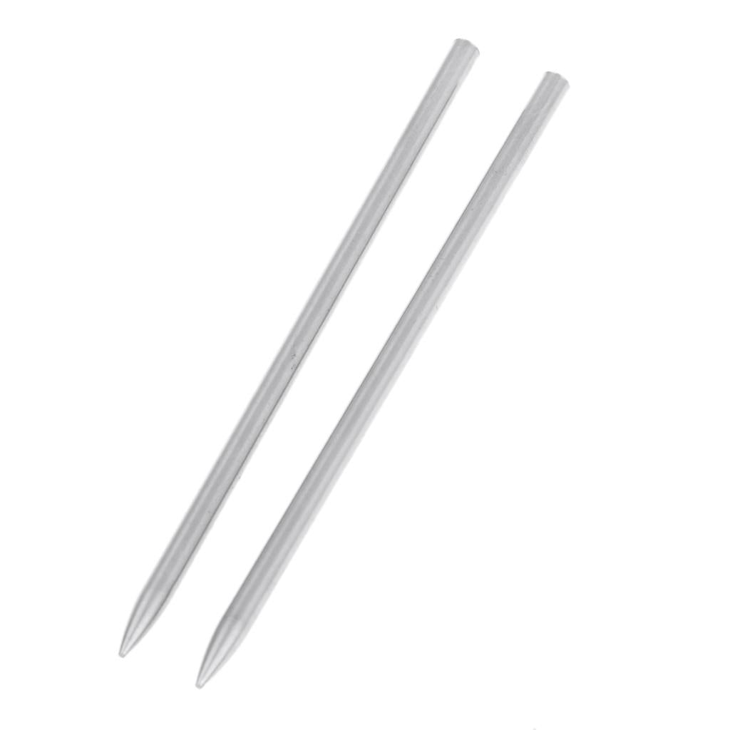 Maxbell 2pcs Stainless Steel Paracord Fid Lacing Stitching Needles Outdoors 80x3mm