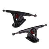 Maxbell 2 Pieces Replacement Aluminum Alloy Longboard/Skateboard Trucks Set black