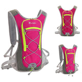 Maxbell 2L Water Backpack Hydration Pack Camping Water Bladder Bag Pouch Rose Red
