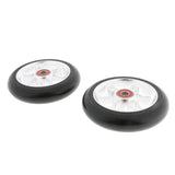 Maxbell 1 Pair Replacement 110mm Stunt Scooter Wheels with Standard Bearings Silver