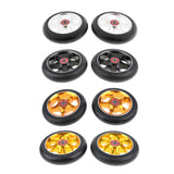 Maxbell 1 Pair Replacement 110mm Stunt Scooter Wheels with Standard Bearings Silver