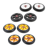 Maxbell 1 Pair Replacement 110mm Stunt Scooter Wheels with Standard Bearings Silver