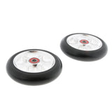 Maxbell 1 Pair Replacement 110mm Stunt Scooter Wheels with Standard Bearings Silver