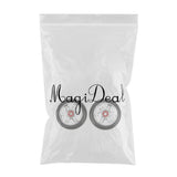 Maxbell 1 Pair Replacement 110mm Stunt Scooter Wheels with Standard Bearings Silver