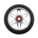 Maxbell 1 Pair Replacement 110mm Stunt Scooter Wheels with Standard Bearings Silver