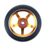 Maxbell 1 Pair Replacement 110mm Stunt Scooter Wheels with Standard Bearings Gold 1