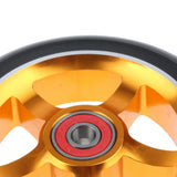 Maxbell 1 Pair Replacement 110mm Stunt Scooter Wheels with Standard Bearings Gold 1
