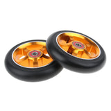 Maxbell 1 Pair Replacement 110mm Stunt Scooter Wheels with Standard Bearings Gold 1