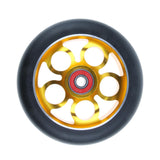 Maxbell 1 Pair Replacement 110mm Stunt Scooter Wheels with Standard Bearings Gold 2
