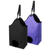 Maxbell Waterproof Horse Hay Bag Equestrian Slow Feed Haylage Hay Bag Tote Purple