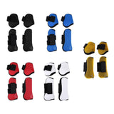 Maxbell 2 Pairs Horse Leg Boots Front Hind Leg Tendon Protect Equestrian Red