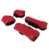 Maxbell 2 Pairs Horse Leg Boots Front Hind Leg Tendon Protect Equestrian Red
