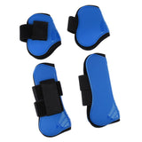 Maxbell 2 Pairs Horse Leg Boots Front Hind Leg Tendon Protect Equestrian Royal blue