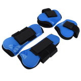 Maxbell 2 Pairs Horse Leg Boots Front Hind Leg Tendon Protect Equestrian Royal blue