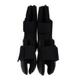 Maxbell 2 Pairs Horse Leg Boots Front Hind Leg Tendon Protect Equestrian Black