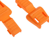 Maxbell 10 Pieces Plastic Zipper Puller End Lock Zip Pull End for 3-4mm Cord Orange