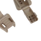 Maxbell 10 Pieces Plastic Zipper Puller End Lock Zip Pull End for 3-4mm Cord Brown