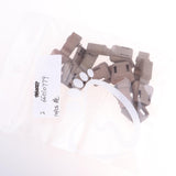 Maxbell 10 Pieces Plastic Zipper Puller End Lock Zip Pull End for 3-4mm Cord Brown