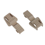 Maxbell 10 Pieces Plastic Zipper Puller End Lock Zip Pull End for 3-4mm Cord Brown