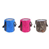 Maxbell Portable Folding Washbasin Bucket Foldable Camping Water Pot Rose red