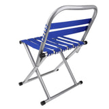 Maxbell Portable Alloy Folding Chair Stool Seat For Outdoor Fishing Garden Picnic Small Blue