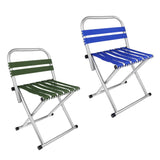 Maxbell Portable Alloy Folding Chair Stool Seat For Outdoor Fishing Garden Picnic Small Blue