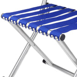 Maxbell Portable Alloy Folding Chair Stool Seat For Outdoor Fishing Garden Picnic Small Blue