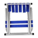 Maxbell Portable Alloy Folding Chair Stool Seat For Outdoor Fishing Garden Picnic Small Blue