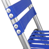 Maxbell Portable Alloy Folding Chair Stool Seat For Outdoor Fishing Garden Picnic Small Blue