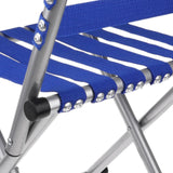 Maxbell Portable Alloy Folding Chair Stool Seat For Outdoor Fishing Garden Picnic Small Blue