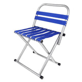 Maxbell Portable Alloy Folding Chair Stool Seat For Outdoor Fishing Garden Picnic Small Blue
