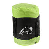 Maxbell Waterproof Camping Warm Hollow Cotton Splicing Sleeping Bag Army Green Left