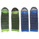 Maxbell Waterproof Camping Warm Hollow Cotton Splicing Sleeping Bag Army Green Left