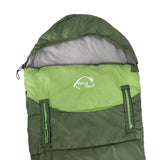 Maxbell Waterproof Camping Warm Hollow Cotton Splicing Sleeping Bag Army Green Left